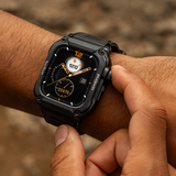 Smartwatch Robust Utomhus Träningsspårare Svart Carvallo