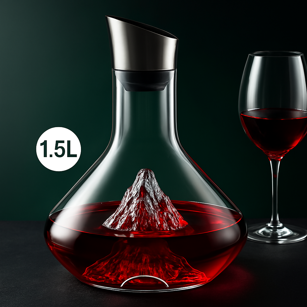 Vin Karaffel Kristallglas med Modern Design Carvallo