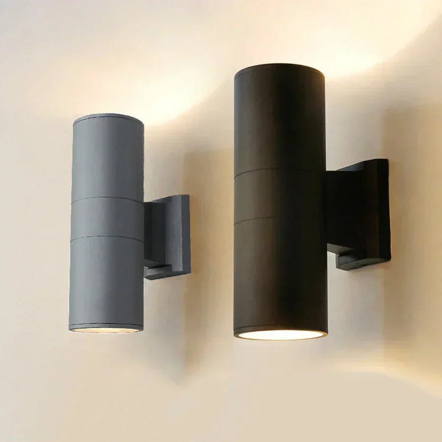 Utomhusvägglampa | LED Aluminium belysning för trädgård Carvallo