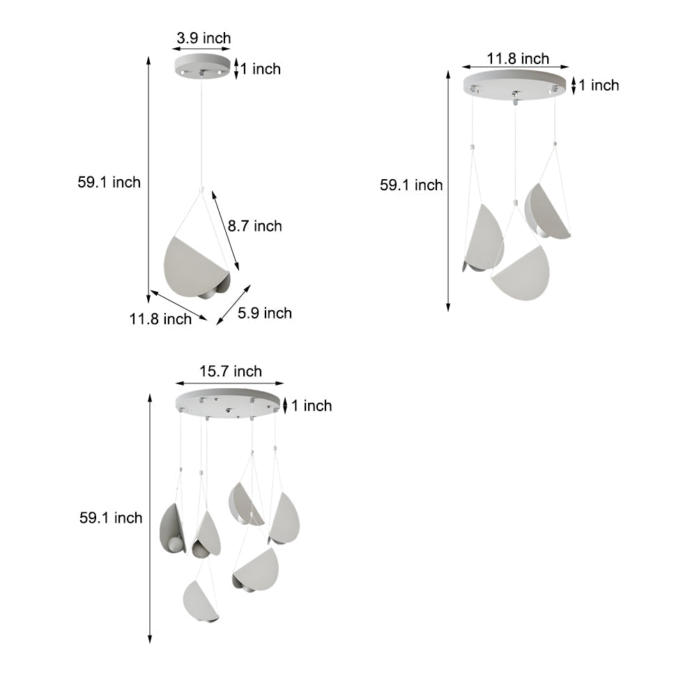 1/3/6-Ljus Minimalistisk Linje Vit Glider Taklampa Carvallo