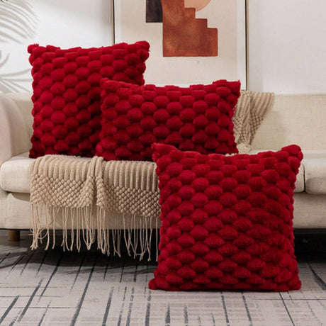Mysigt Luxe Marshmallow kuddfodral – mjuk, plysch och elegant touch MILA Sverige