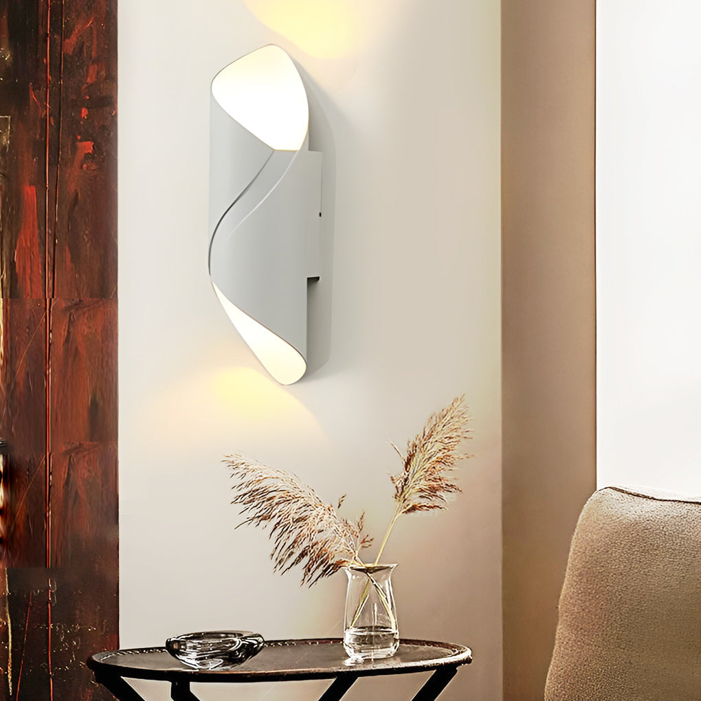 Vägglampa modern svart aluminium utomhus vägglampa Carvallo
