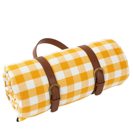 Vändbar rutig bomulls-picknickfilt Carvallo