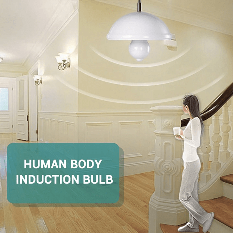 Smart LED-Glödlampa med Rörelsesensor – Energisnål Belysning-Smarta Hem Lampa-BB-Hemnix