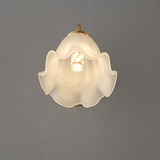 Fransk Vardagsrum Retro Glas Vägglampor Carvallo