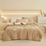 Maple Leaf Mönster Deluxe Filt Carvallo