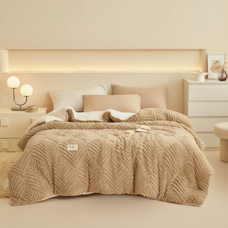 Maple Leaf Mönster Deluxe Filt Carvallo