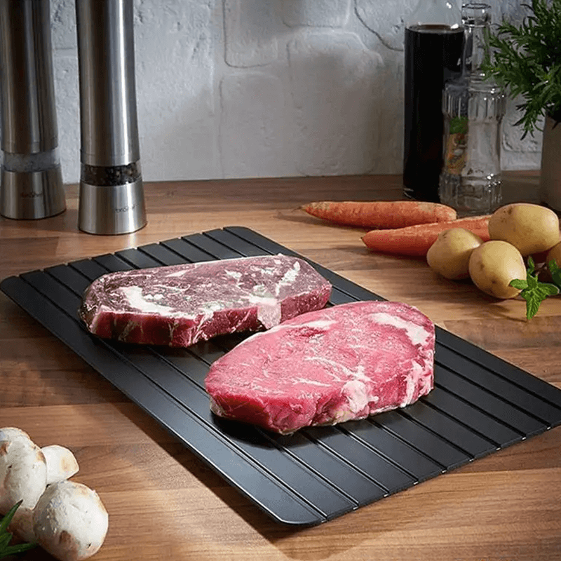 EcoThaw - Återanvändbar Upptiningsbräda i Aluminium för Snabb Upptining av Kött och Livsmedel-Kök-BB-Hemnix