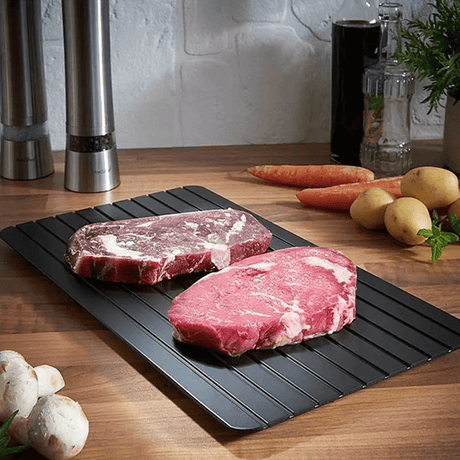 EcoThaw - Återanvändbar Upptiningsbräda i Aluminium för Snabb Upptining av Kött och Livsmedel-Kök-BB-Hemnix