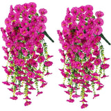 Konstgjorda hängande blommor för morgongloria – UV-beständig vinrankadekor MILA Sverige