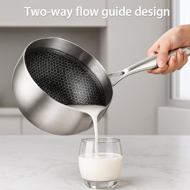 Modern Kastrull i Rostfritt Stål med Glaslock Carvallo