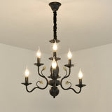 Flemish Style Farmhouse Chandelier | Rustic Iron | Vintage Pendant Fixture | 6/12/16 Lights | Brick by Brick Carvallo