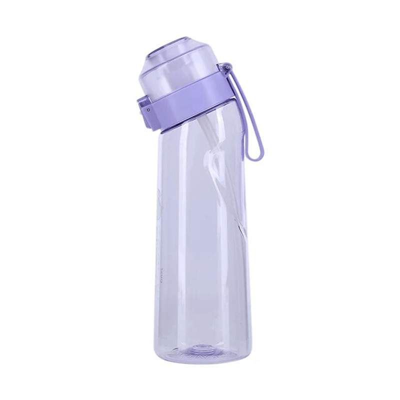 Air Vattenflaska med Doftringar 7 Kapslar 650ml-Personligt-BB-Endast vattenflaska-Lila-Hemnix