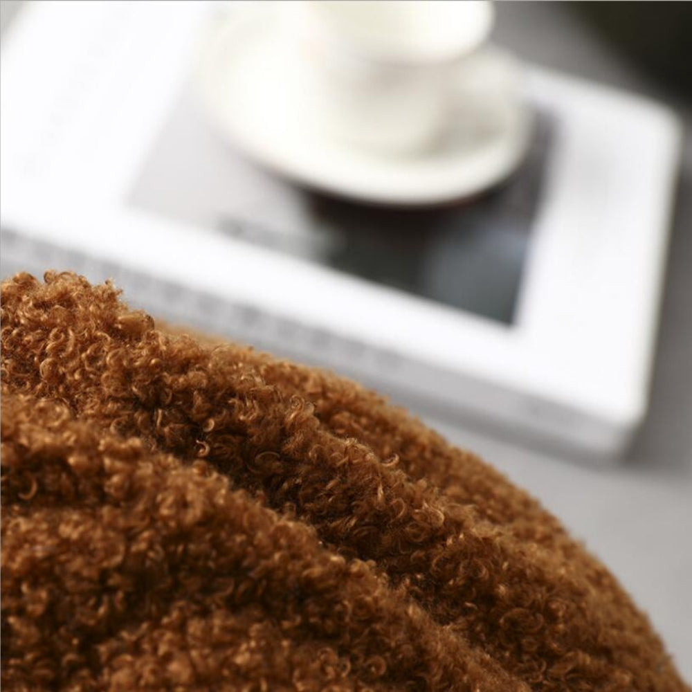 Plush Bollar Formad Boucle Kudde Carvallo