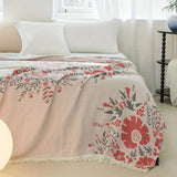 Versailles-inspired reversible floral blanket Carvallo