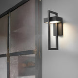 Utomhus Vägglampa Modern Svart LED Lampa Carvallo