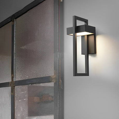Utomhus Vägglampa Modern Svart LED Lampa Carvallo