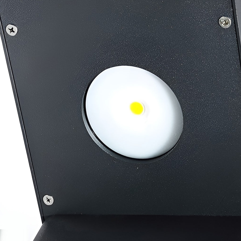 Solgående Trädgård Väg Belysning med Svart Metall Ram Carvallo