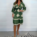 Dakota™ Boho Midiklänning-Hemnix-Armégrön-S-Hemnix