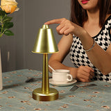 Retro Metal Cone Touch Lamp – USB-driven LED-lampa MILA Sverige