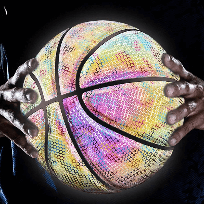 Lysande Reflekterande Holografisk Basketboll-Holografisk Basketboll-BB-Hemnix