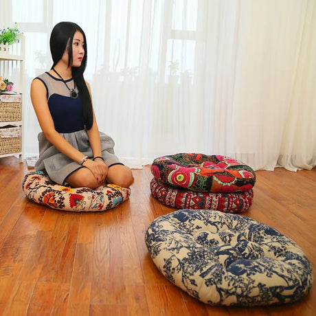 Rund Boho Kudde Mångsidig Sittplats Carvallo