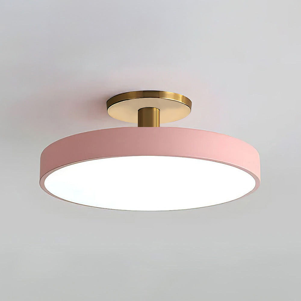 Modern Flush Mount Ceiling Light | 5.9×11.8–23.6 in | LED Rund Armatur | Hårdvara + Akryl | Brick by Brick Carvallo