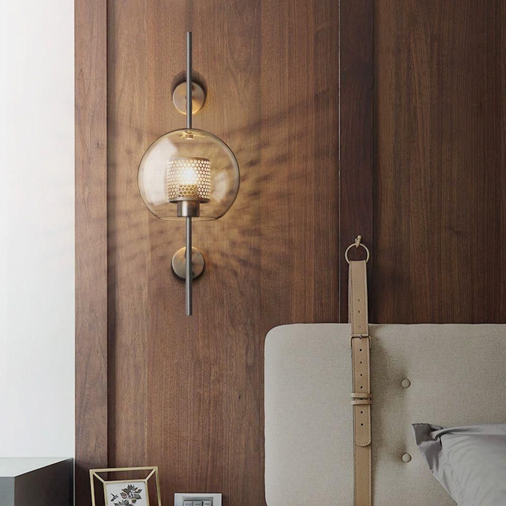 SleekGlass Lampa - Nordisk Elegant Glass Vägglampa för Modern Inredningsdesign Carvallo