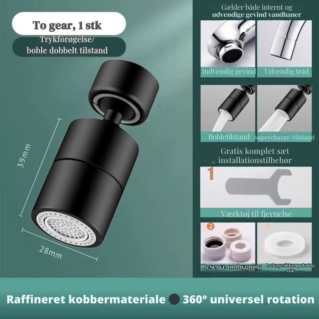 Carvallo – 720° rörelsefrihet för fläckfria handfat Carvallo