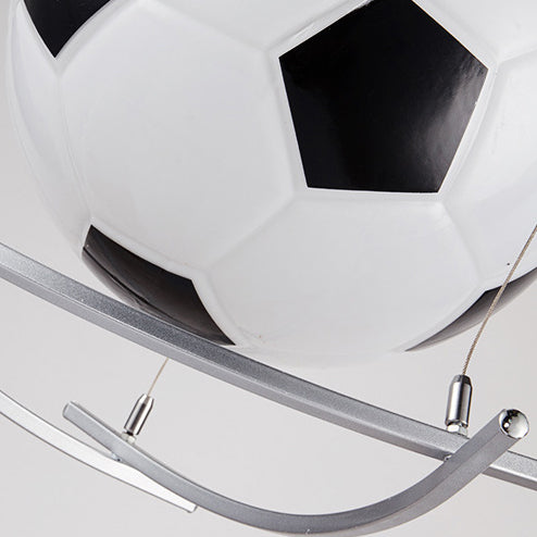 Fotbollsmönster 1-lampa glasjärn taklampa MILA Sverige