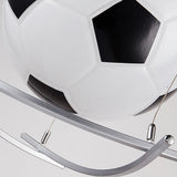 Fotbollsmönster 1-lampa glasjärn taklampa MILA Sverige