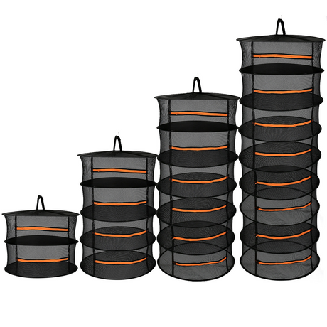 Fällbar torkställning för frukt, grönsaker och örter – Flerlagers nätställ för snabb torkningsprocess Carvallo