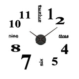 Carvallo – Modern väggklocka med numerisk och ord-timvisning för en stilren look Carvallo