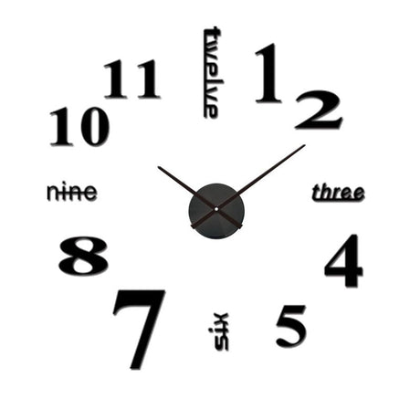 Carvallo – Modern väggklocka med numerisk och ord-timvisning för en stilren look Carvallo
