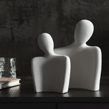 Romantic couple ceramic sculpture Carvallo