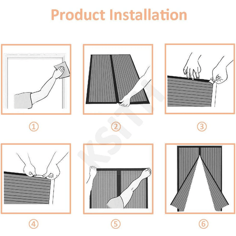 Magnetisk Myggnät för Dörr med Automatisk Stängning | Insektsnät med Magnetlås – Myggskydd för Altan, Balkong & Entré (Flera Storlekar)-Kök-BB-Hemnix