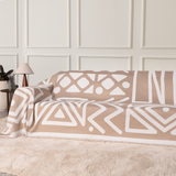 Geometrisk Boho Stil Sofföverdrag - Modern, Stilig & Hållbart Soffskydd Carvallo