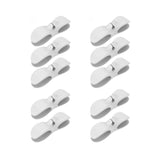 Kabelklämmor – 10-pack självhäftande kabelorganisatörer för trasselfria utrymmen MILA Sverige