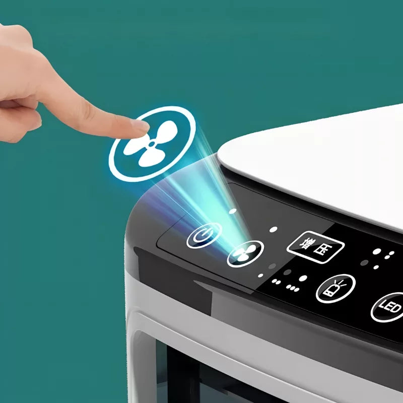 Bärbar luftkylare luftfuktare fläkt med nattljus Carvallo