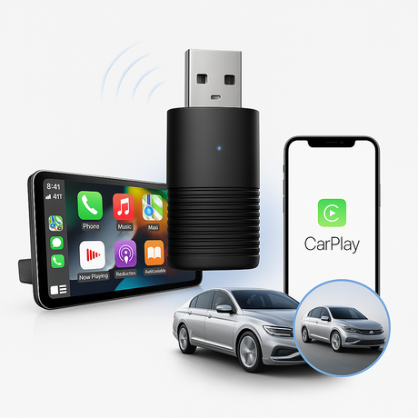 Trådlös CarPlay-adapter för iPhone och Android Carvallo