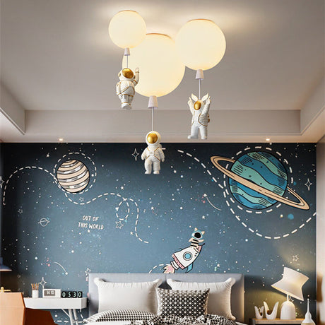 Modern Moon/Astronaut LED-taklampa Akryl MILA Sverige