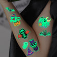 Tillfälliga Glow in the Dark Barn Tatueringar Carvallo