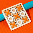 Trä Tic Tac Toe Barn Pusselspel Carvallo