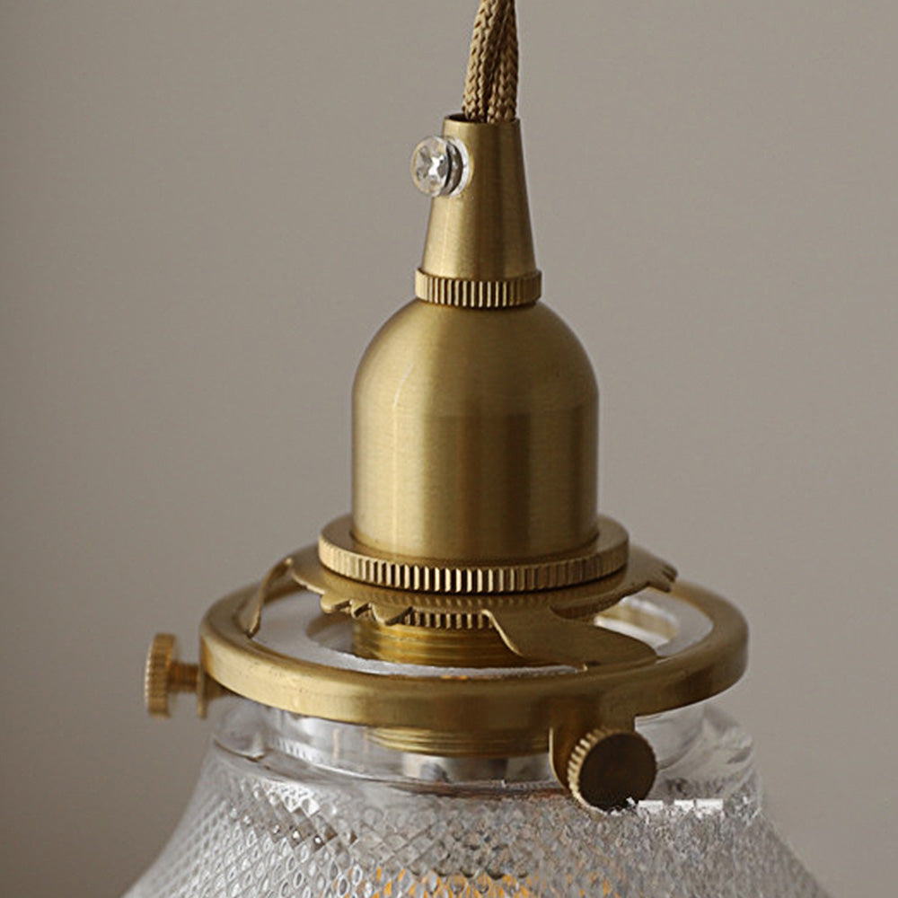 Mid-century vintage glas skiva hänglampa Carvallo