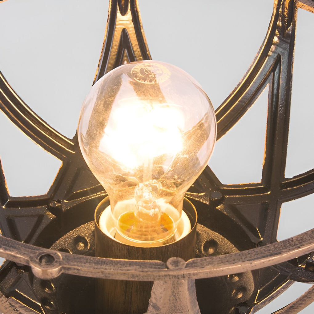 Vintage Utomhus Vägglampa – Klassisk Glas & Metall Lampa för Veranda Carvallo
