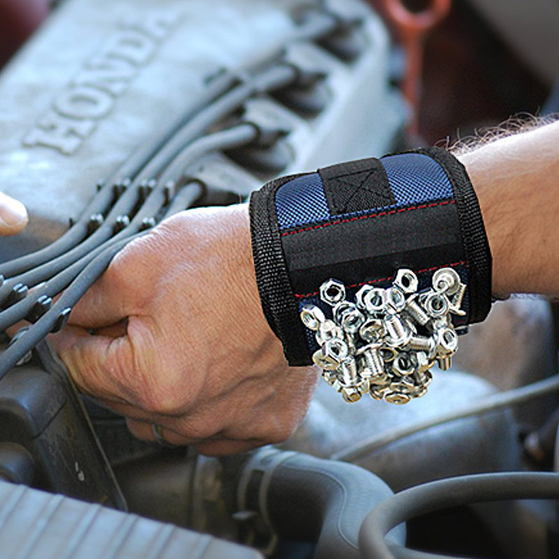 Magnetiskt verktygs-hållararmband för skruvar och spik Carvallo