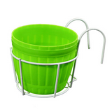 Praktisk krukställ med stabil metallram för balkong och terrass Carvallo