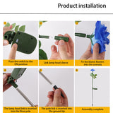 Solar rostfritt stål LED marklampa för trädgård MILA Sverige