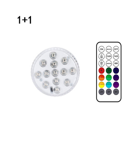 Underwater LED-lampa med fjärrkontroll – RGB flerfärgad poolbelysning för badrum och dammar Carvallo