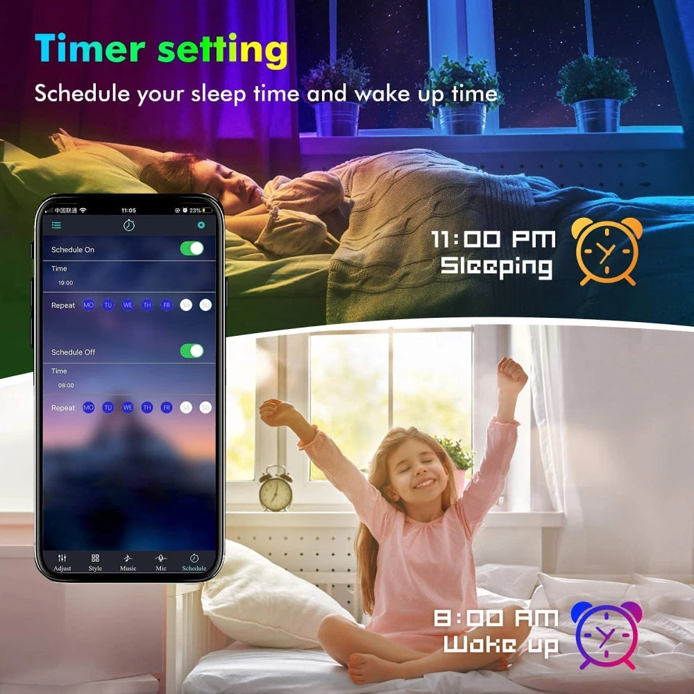 Smart LED Ljusslinga med App 1-10 M-Kök-BB-Hemnix